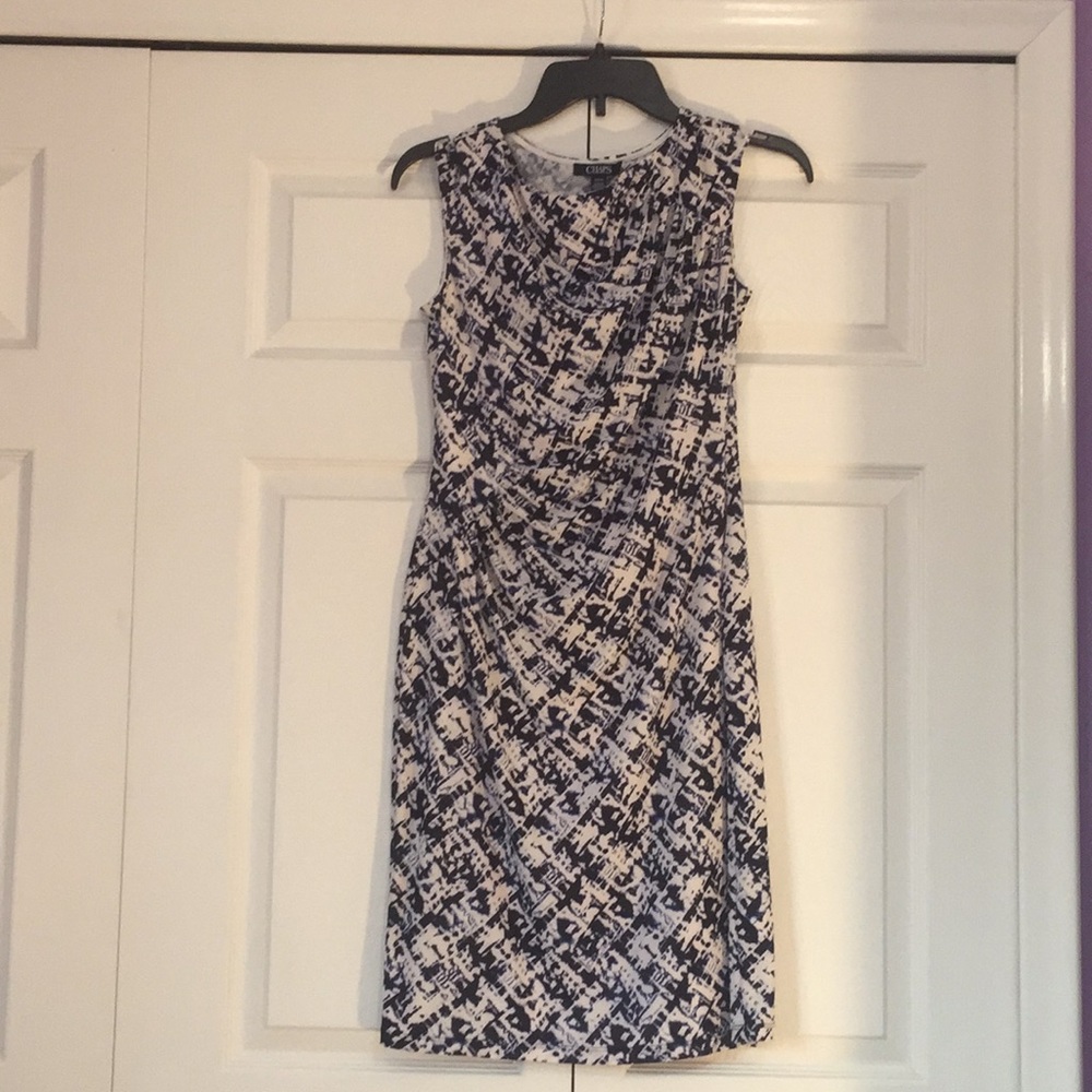 Chaps blue/white dress